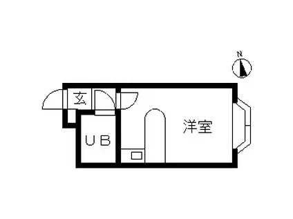 ベルピア相模大塚第3(ワンルーム/2階)の間取り写真