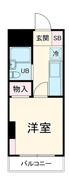 スカイコート大和 5階階 間取り