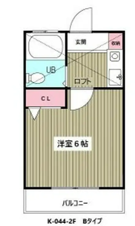 メゾン高橋B棟 2階階 間取り