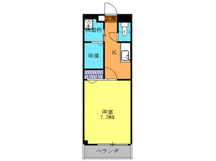 サニーコート松軒(1K/2階)の間取り写真