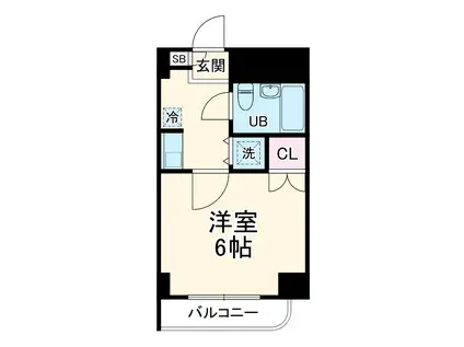 プロシード相模大塚(1K/4階)の間取り写真
