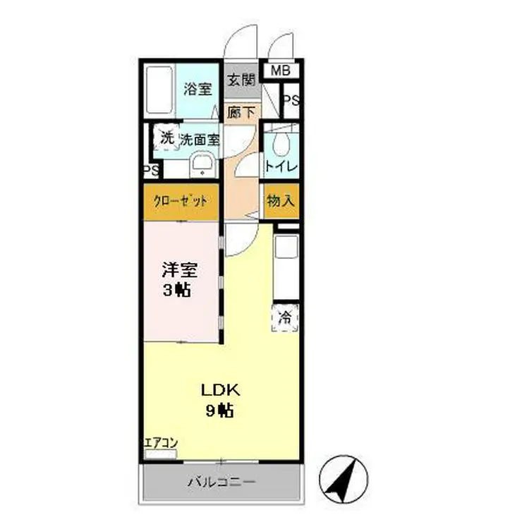 ジャルディネット 2階階 間取り