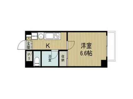 AXIS(1K/4階)の間取り写真