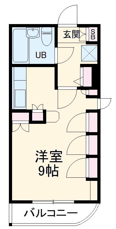 アーバンハイツ茶屋ヶ坂(ワンルーム/4階)の間取り写真