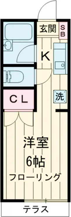 エステル堀之内 1階階 間取り