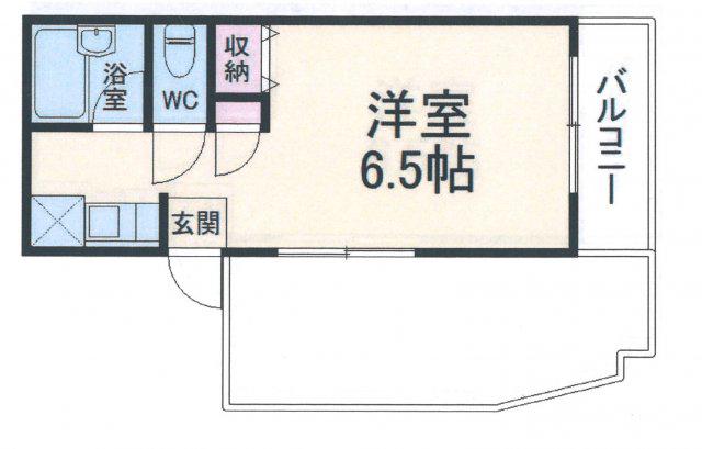 緑園都市リルターラックスマンション壱番館(ワンルーム/3階)の間取り写真