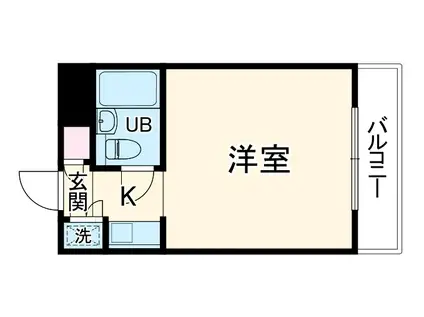 青葉台FINESQUARE(ワンルーム/3階)の間取り写真