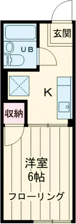シティハイム松木 1階階 間取り