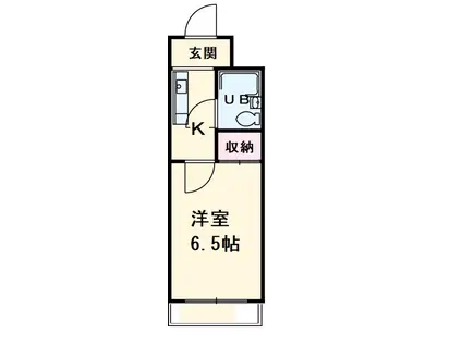 ラ・エスペランサ 2番館(1K/5階)の間取り写真
