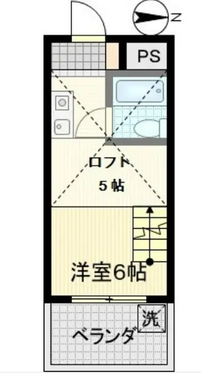 メゾンジョシア 5階階 間取り
