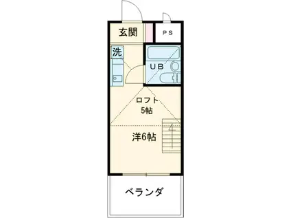 メゾンジョシア(ワンルーム/5階)の間取り写真
