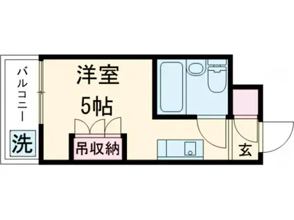 メゾンドオヌール(ワンルーム/3階)の間取り写真