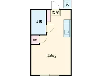 PAN八幡山(ワンルーム/2階)の間取り写真