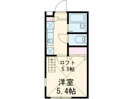 AZEST-RENT中野島2(1K/1階)の間取り写真
