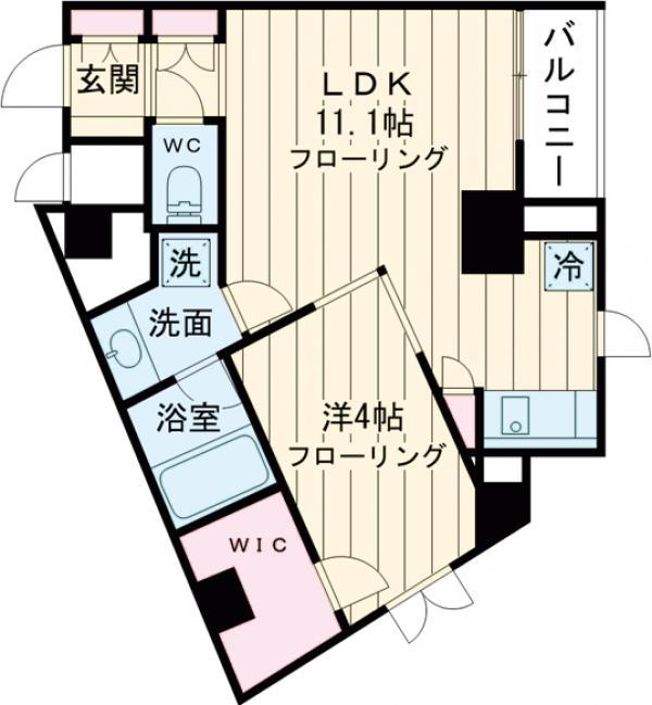 ステラフォート(1LDK/3階)の間取り写真