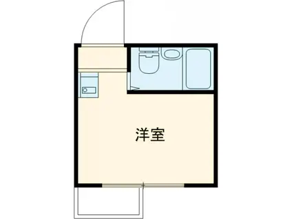 クロノス明大前(ワンルーム/2階)の間取り写真