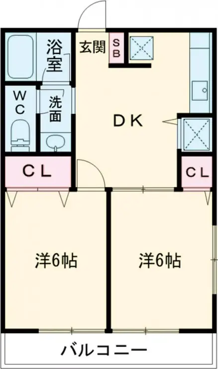 フォーレ高野台 2階階 間取り