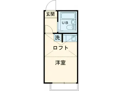 ライフピアドゥリーム(ワンルーム/2階)の間取り写真