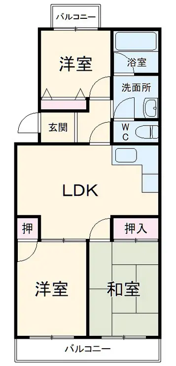 ダイヤモンドマンション1号館 3階階 間取り