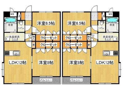 エクセレンスⅡ(2LDK/1階)の間取り写真