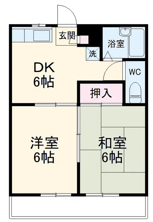 向ヶ丘ヒルズ 2階階 間取り