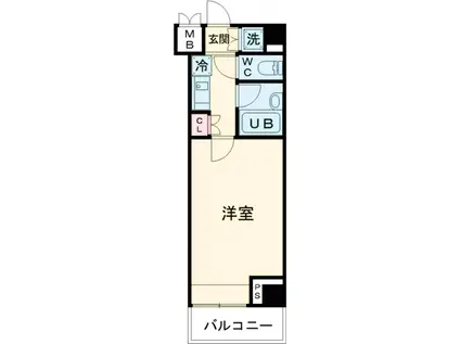 ルーブル浜田山(1K/2階)の間取り写真