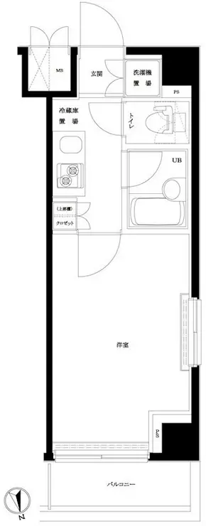 ルーブル浜田山 3階階 間取り