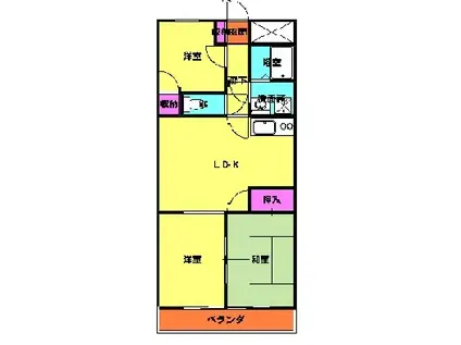 エルムハイツ(3LDK/3階)の間取り写真
