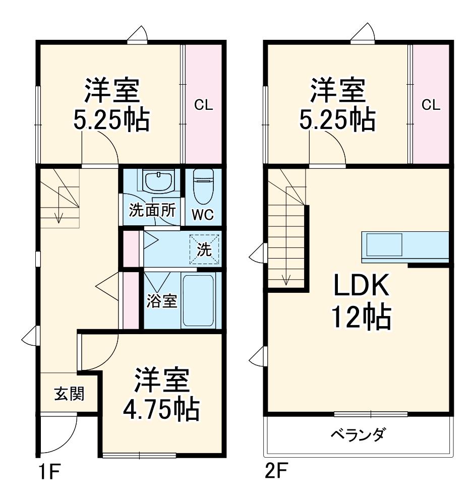 コート三島(3LDK)の間取り写真