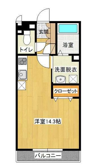 アコーディア(ワンルーム/4階)の間取り写真