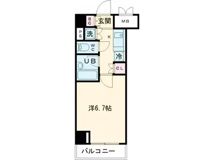 ルーブル大塚弐番館(1K/3階)の間取り写真