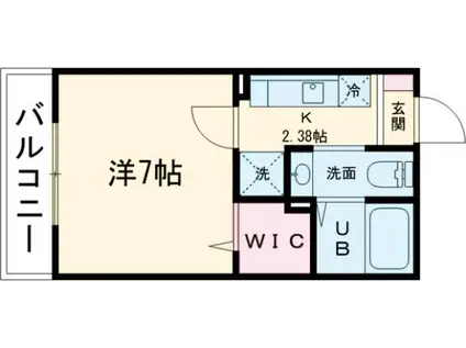 アートスタイル五反野(1K/3階)の間取り写真