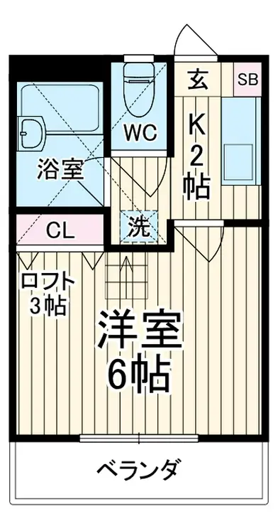 アイランドB 1階階 間取り