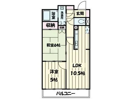 JTA綾瀬(2LDK/7階)の間取り写真