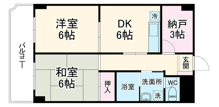クレール向ヶ丘 3階階 間取り