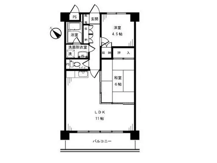 アルデール枡形 2階階 間取り