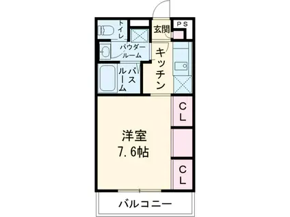 リブリ・アイリス幕張本郷(1K/1階)の間取り写真