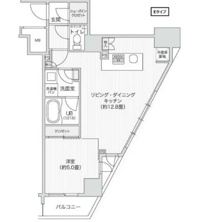 レジディア笹塚Ⅱ 11階階 間取り