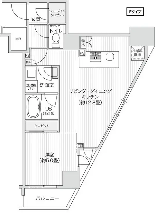 レジディア笹塚Ⅱ 9階階 間取り