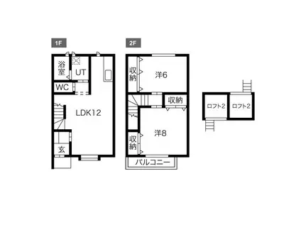 ＴＲＩＮＩＴＹ(2LDK)の間取り写真