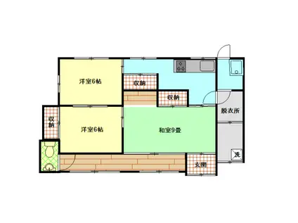 秩父鉄道本線 行田市駅 徒歩16分 1階建 築65年(3K)の間取り写真