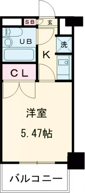 マイルストン東久留米 6階階 間取り