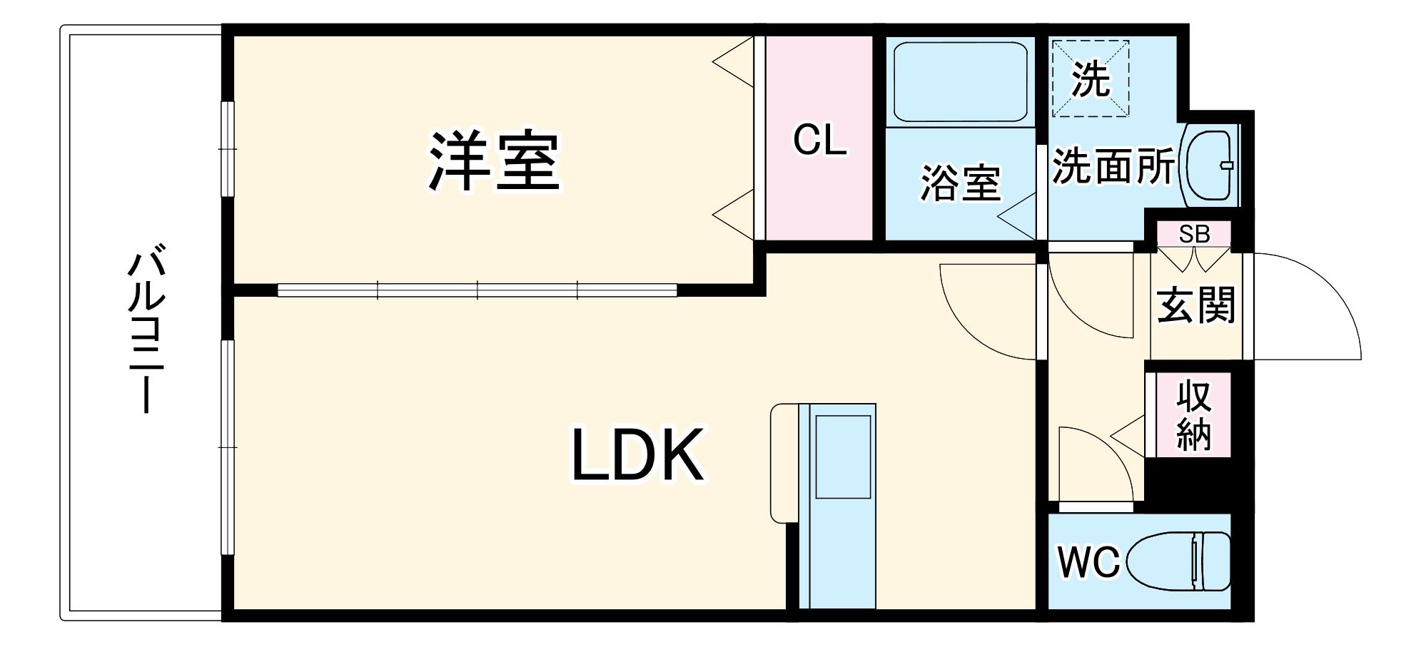 グランストーク天龍川Ⅱ(1LDK/3階)の間取り写真