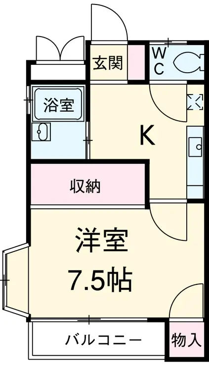 ガーデン栗里 1階階 間取り