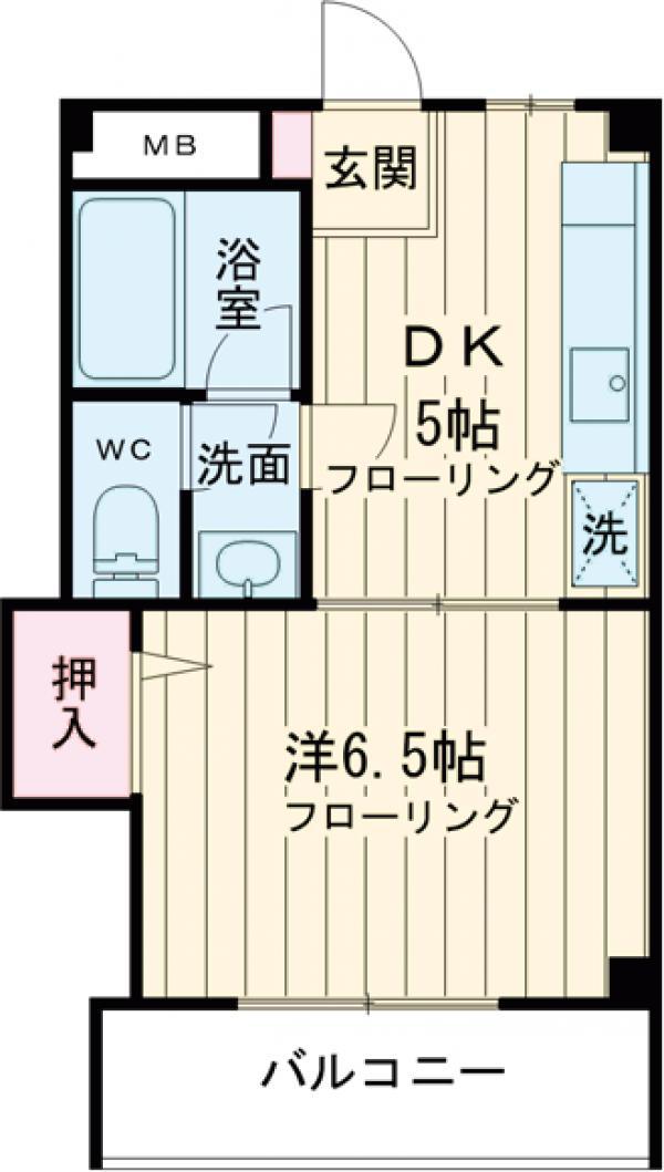 ラ・ティエラ(1DK/1階)の間取り写真