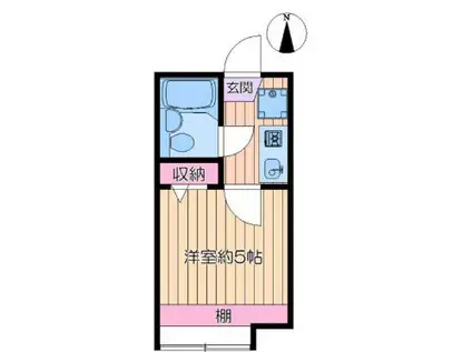スプリング北綾瀬A(1K/1階)の間取り写真