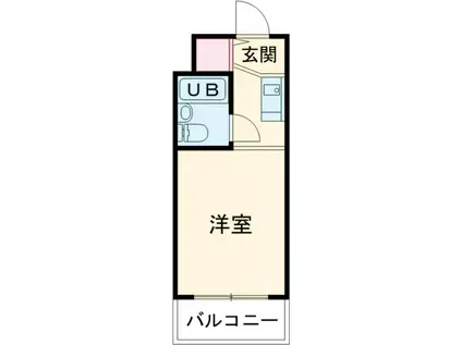 スカイコート下高井戸(ワンルーム/2階)の間取り写真