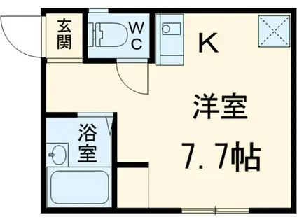 あおばトラスト北千住(ワンルーム/3階)の間取り写真