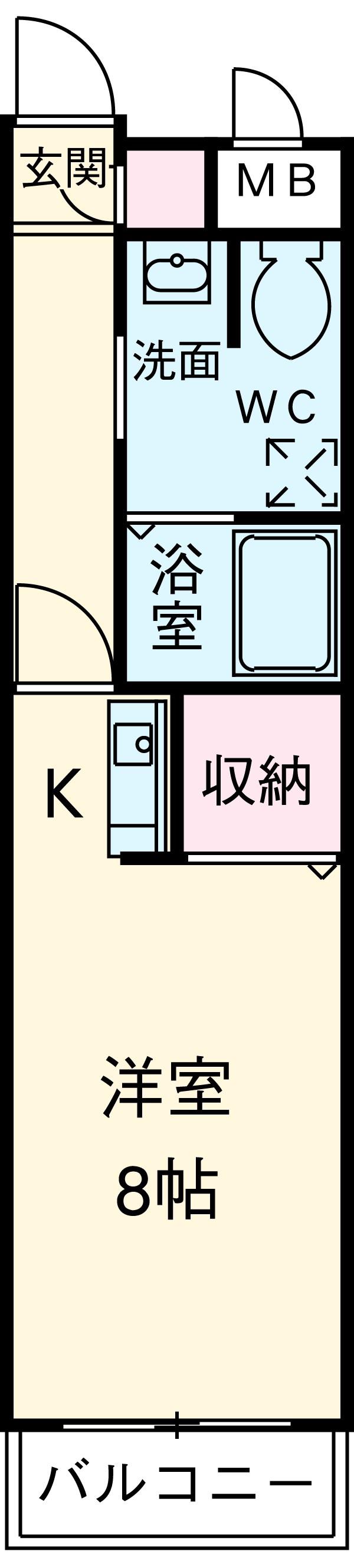 LITTLE FOREST(ワンルーム/3階)の間取り写真