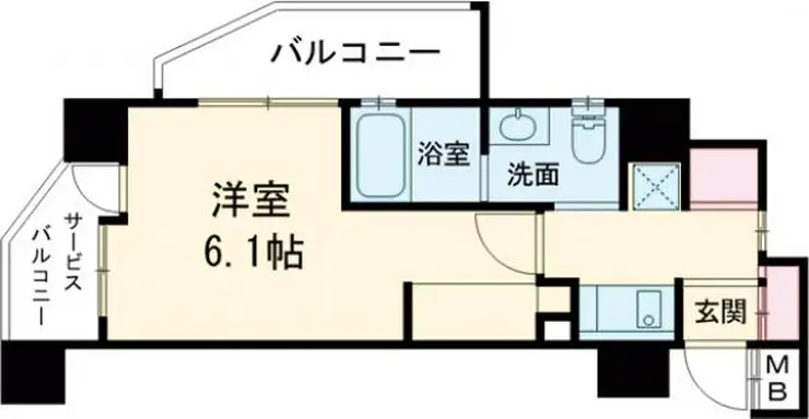 レジディア中村橋 2階階 間取り